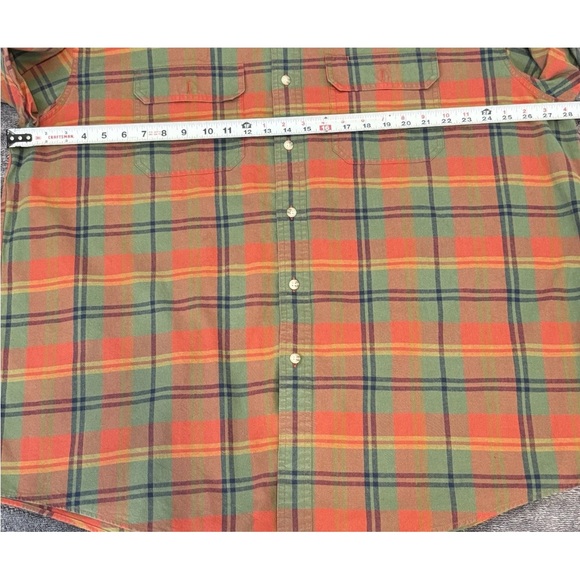 LL Bean Mens XXL Plaid Traditional Fit Long Sleeve Button Down Shirt - Picture 7 of 10